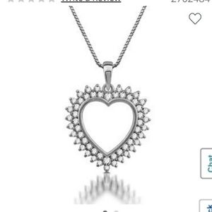 JCPENNEY DIAMOND HEART NECKLACE.
